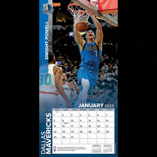 Köp NBA Dallas Mavericks Team Wall Calendar 2023 för EUR 9.99 på