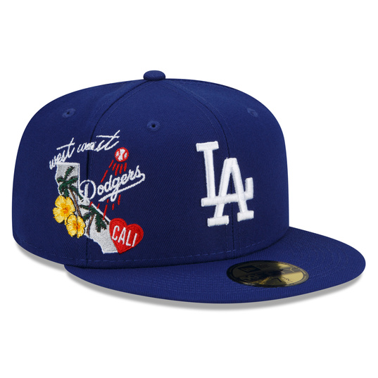 47 Los Angeles Dodgers Brand Blue Imprint Club Oversized Logo T-Shirt