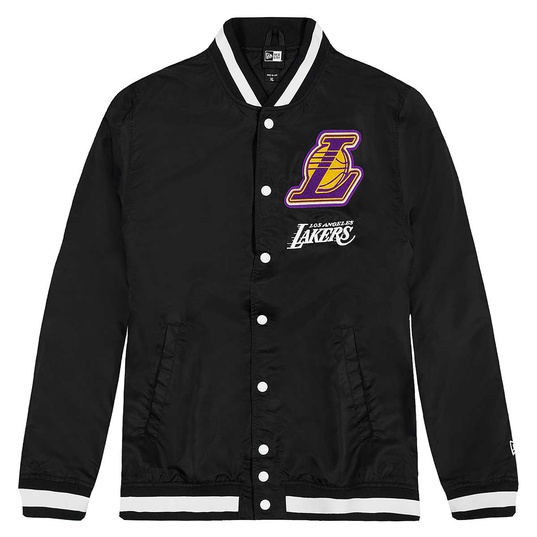 Nba La Lakers Black And White Varsity Jacket