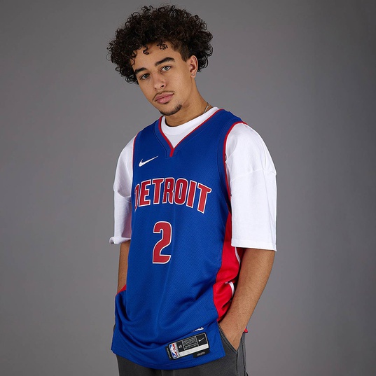 Youth Nike Cade Cunningham Blue Detroit Pistons Swingman Jersey - Icon Edition Size: Small