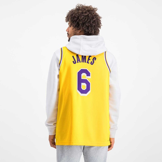 Nike NBA Swingman Jersey Lakers Icon Edition 2020 - LEBRON JAMES Yellow -  AMARILLO/FIELD PURPLE/LEBRON JAMES
