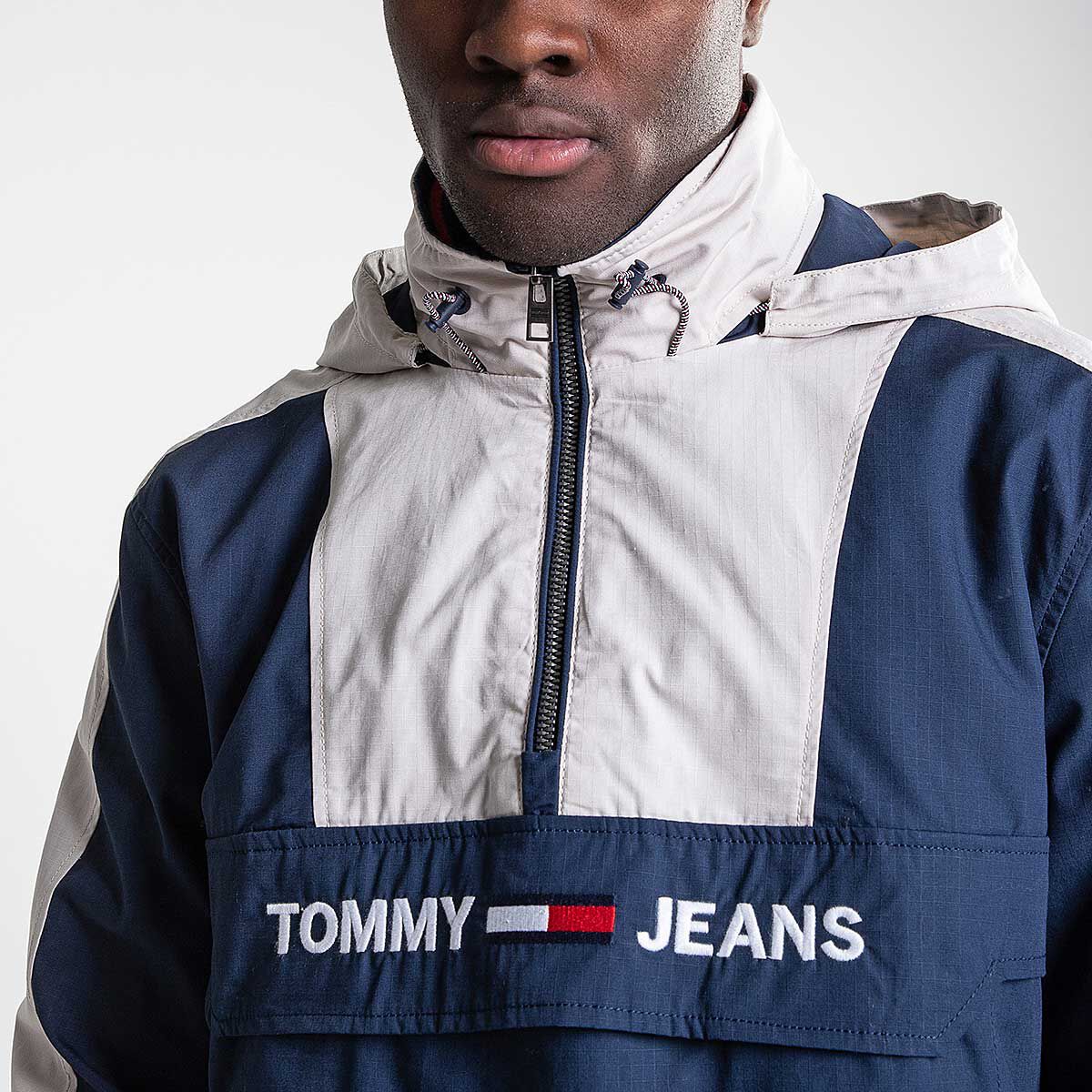 Tommy jeans sale colorblock popover jacket