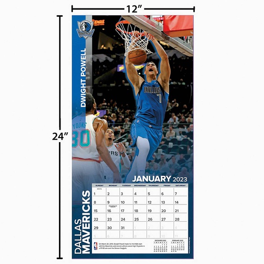 Buy NBA Dallas Mavericks Team Wall Calendar 2023 for EUR 8.99 on