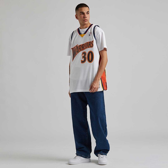 Youth Mitchell & Ness Stephen Curry White Golden State Warriors