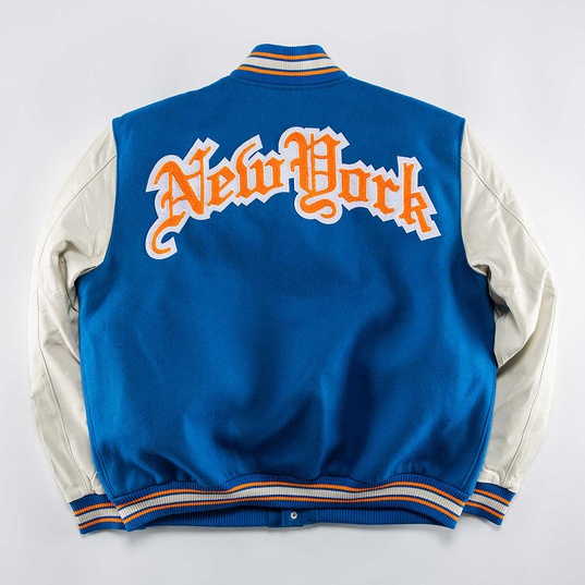 Vintage 90s New York Knicks Jeff Hamilton Varsity Leather 