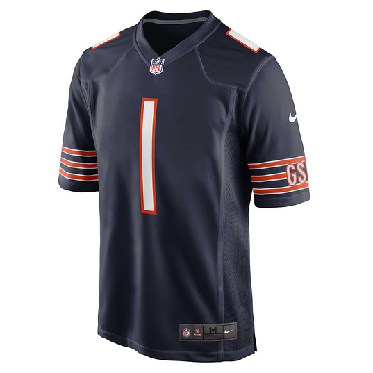 nike NFL Home Game Jersey Chicago Bears Justin Fields 1 marine 1