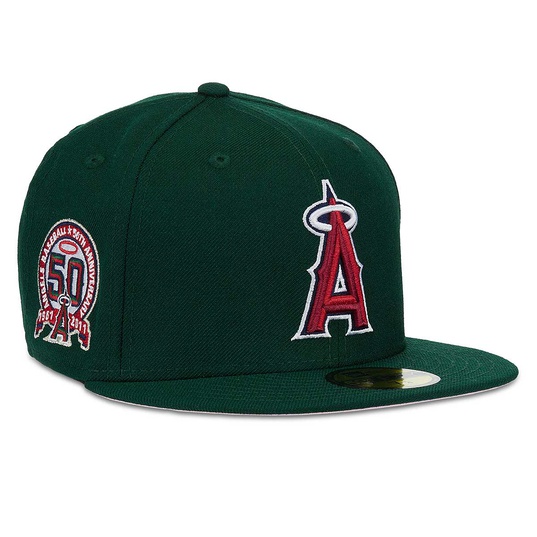 Anaheim Angels 50TH ANNIVERSARY New Era 59Fifty FItted Hat 90s