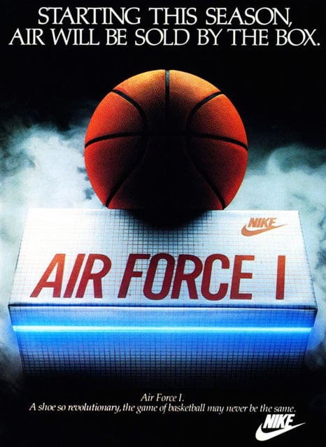 The Air Force 1: The NBA's signature basketball shoe from 1982