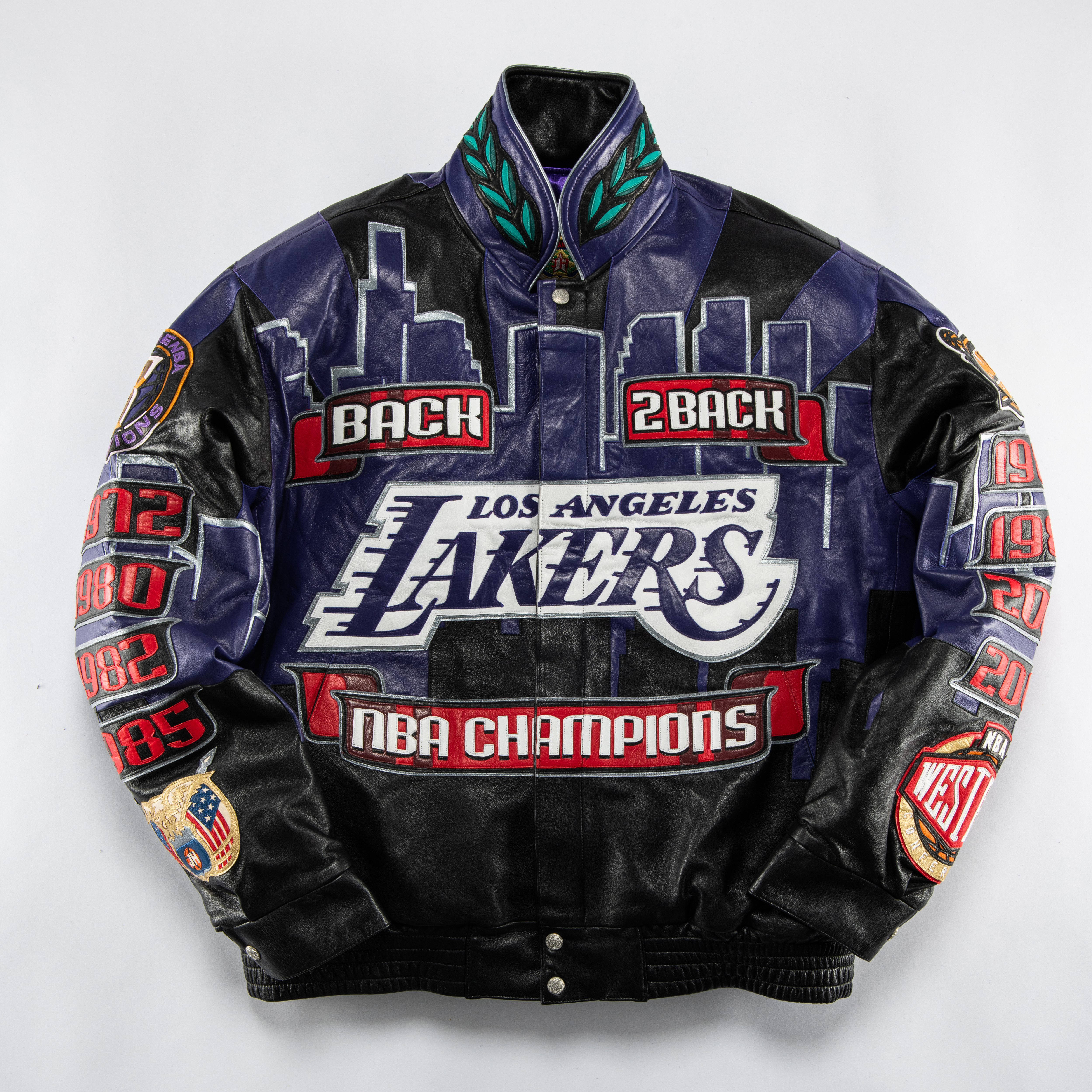 L.A. Lakers NBA Champs 2000 Men leather jacket Size XL Jeff