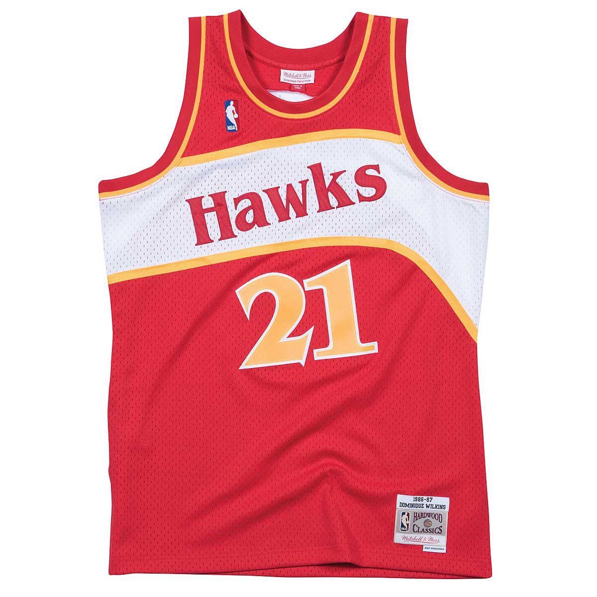 Mitchell & Ness NBA Men's Atlanta Hawks Dominique Wilkins 1986-87 Hard –  Sportzzone