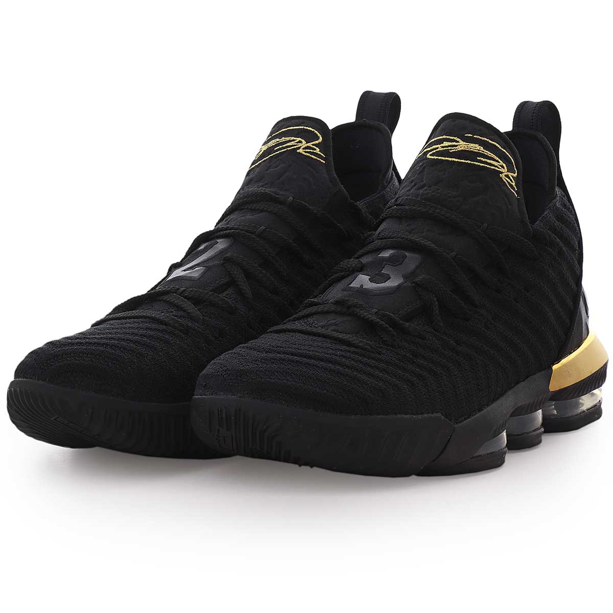 lebron xvi black metallic gold