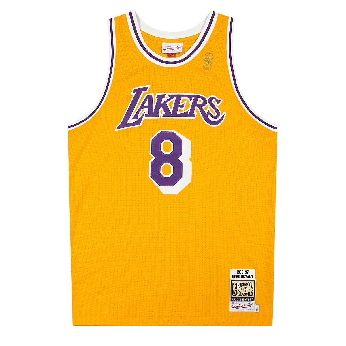 1996-97 Kobe Bryant Authentic Los Angeles Lakers Rookie Home Jersey