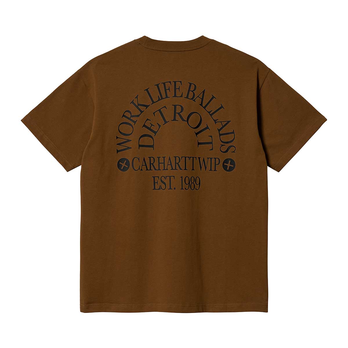 Carhartt Wip S/s Work Varsity T-shirt, Deep H Brown / Black