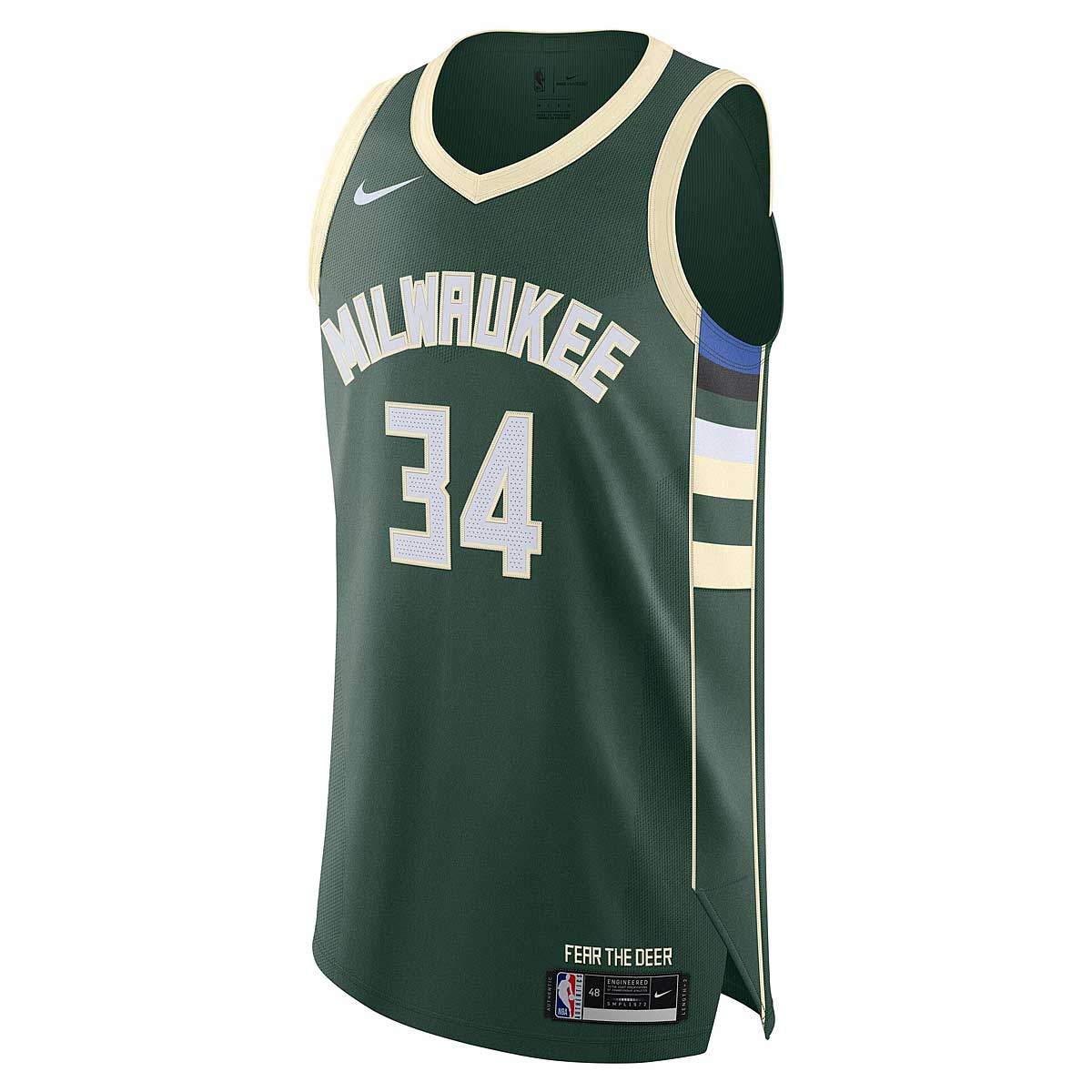 Nike NBA Milwaukee Bucks Authentic Icon Jersey Giannis Antetokounmpo, Fir/green 2XL