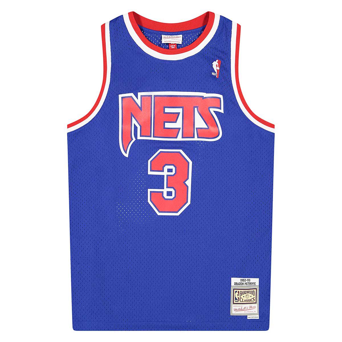New Jersey Nets Mitchell & Ness Hardwood Classics XL Wordmark