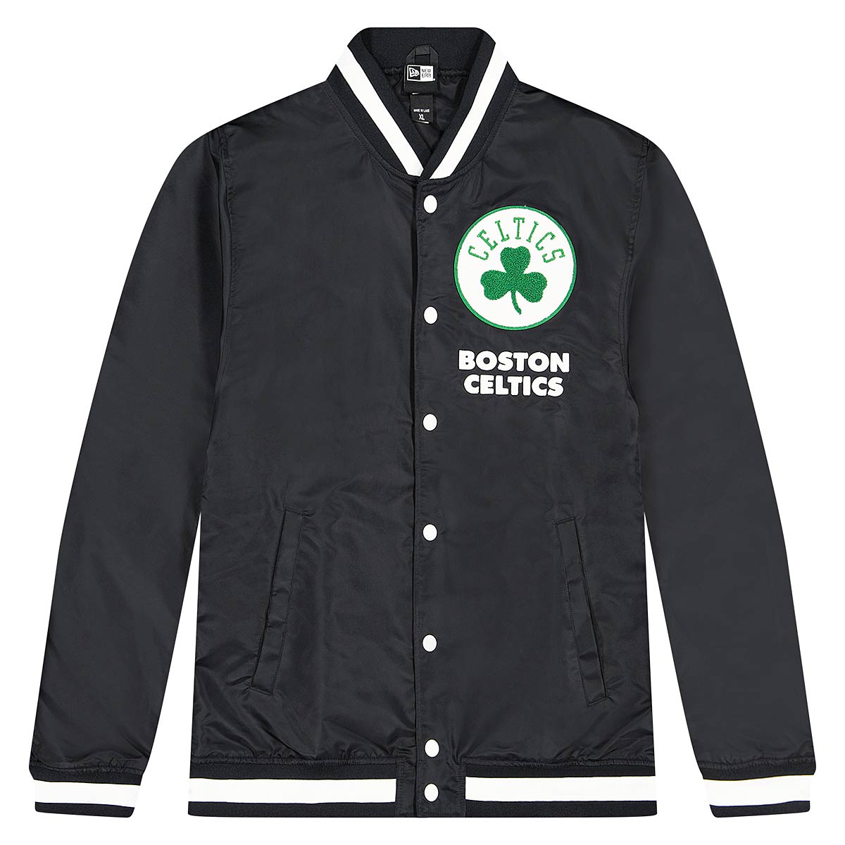 New Era NBA Boston Celtics Logo Select Varsity Jacket, Black L