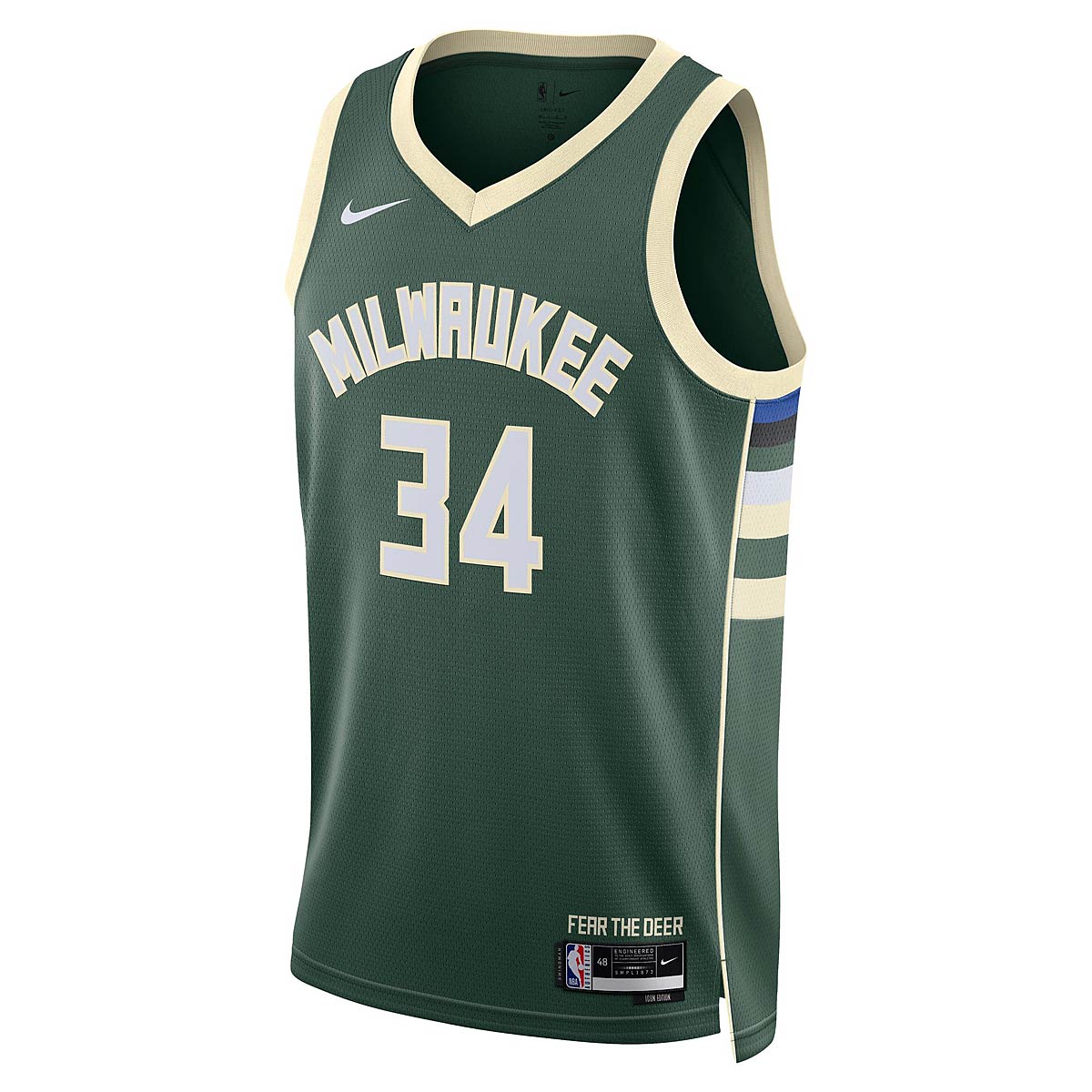 Nike NBA Milwaukee Bucks Dri-fit Icon Swingman Jersey Giannis Antetokounmpo, Fir/(antetokounmpo G) 2XL