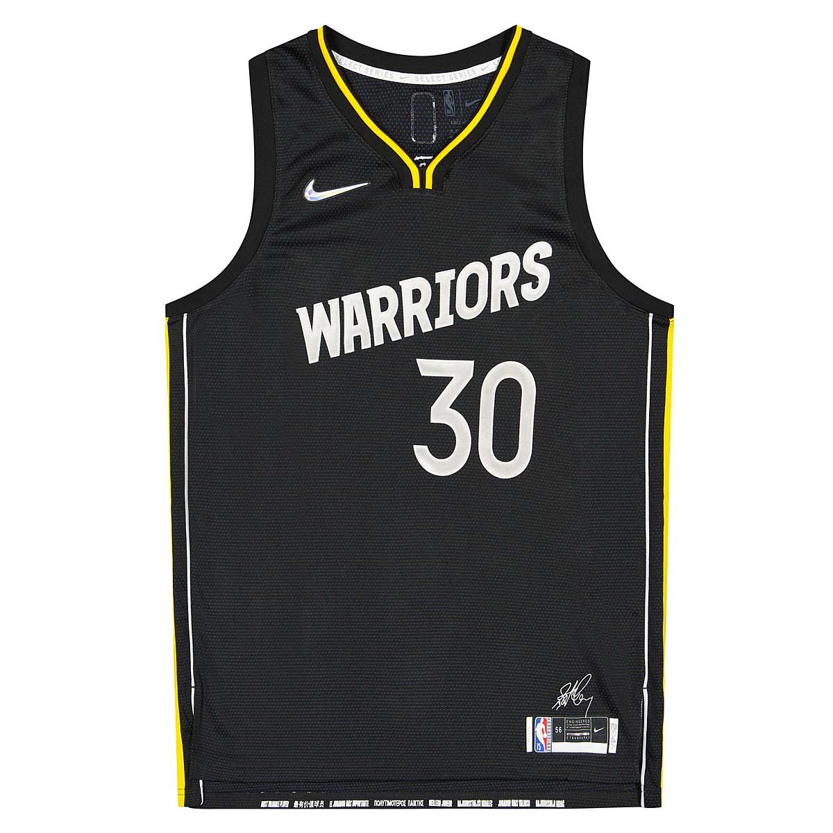 Men's Golden State Warriors Stephen Curry Nike Black MVP Swingman Jersey
