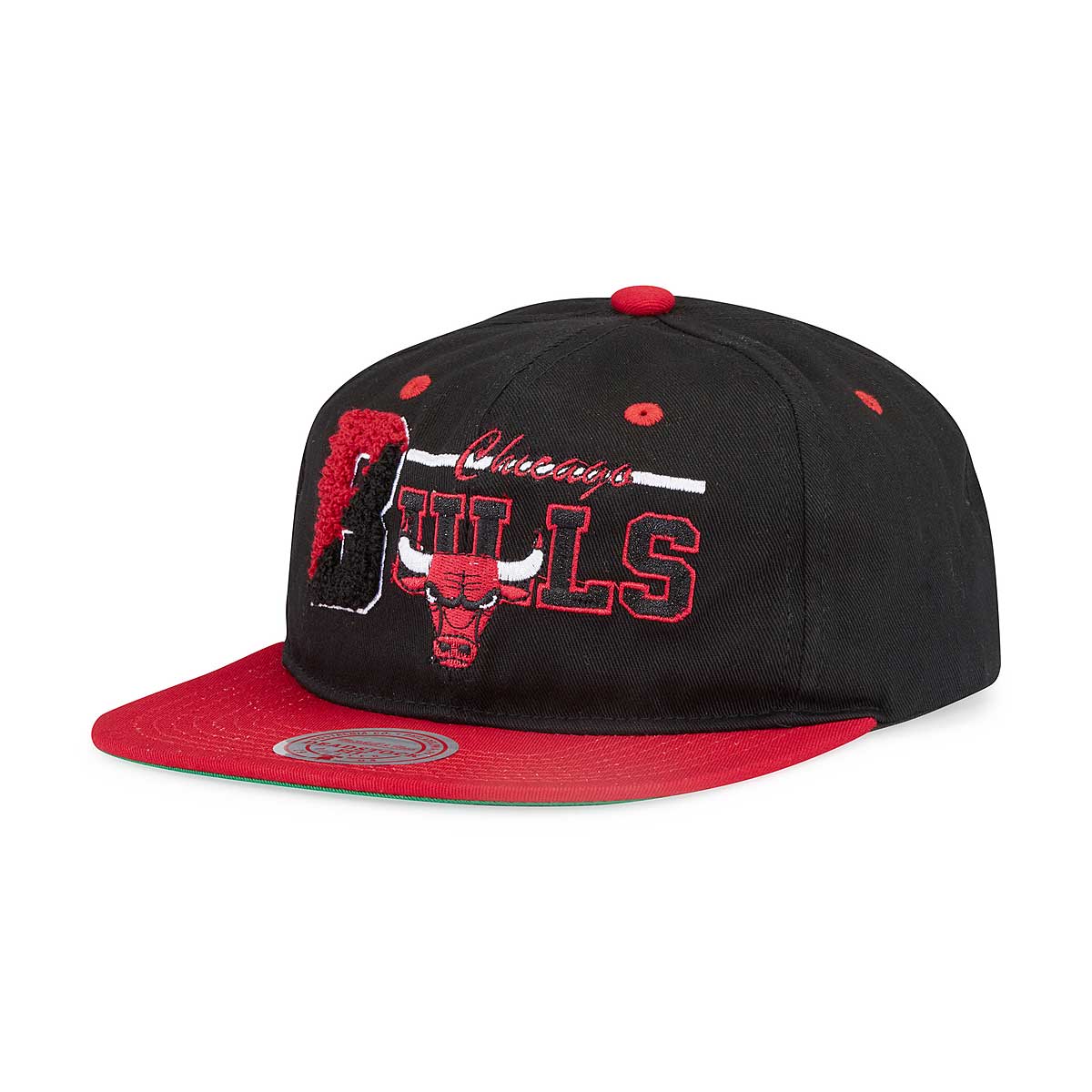 Chicago Bulls Mitchell & Ness NBA Basketball Snapback Hat Cap Hardwood  Classics