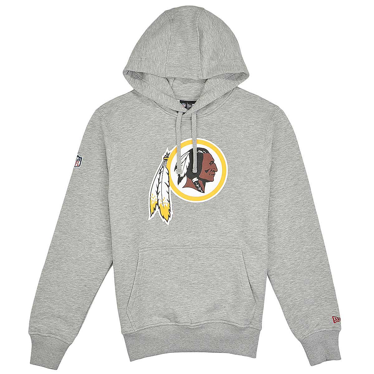 New Era NFL Team Logo Washington Redskins Hoodie Grey