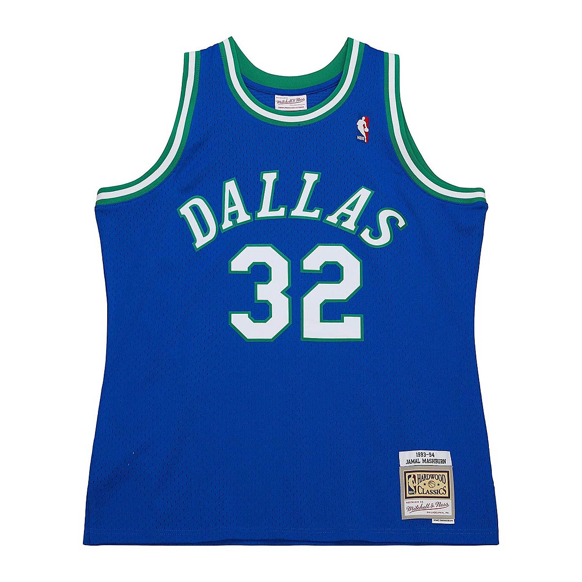 Mitchell And Ness NBA Dallas Mavericks 1993 Swingman Jersey Jamal Mashburn, Royal Blau