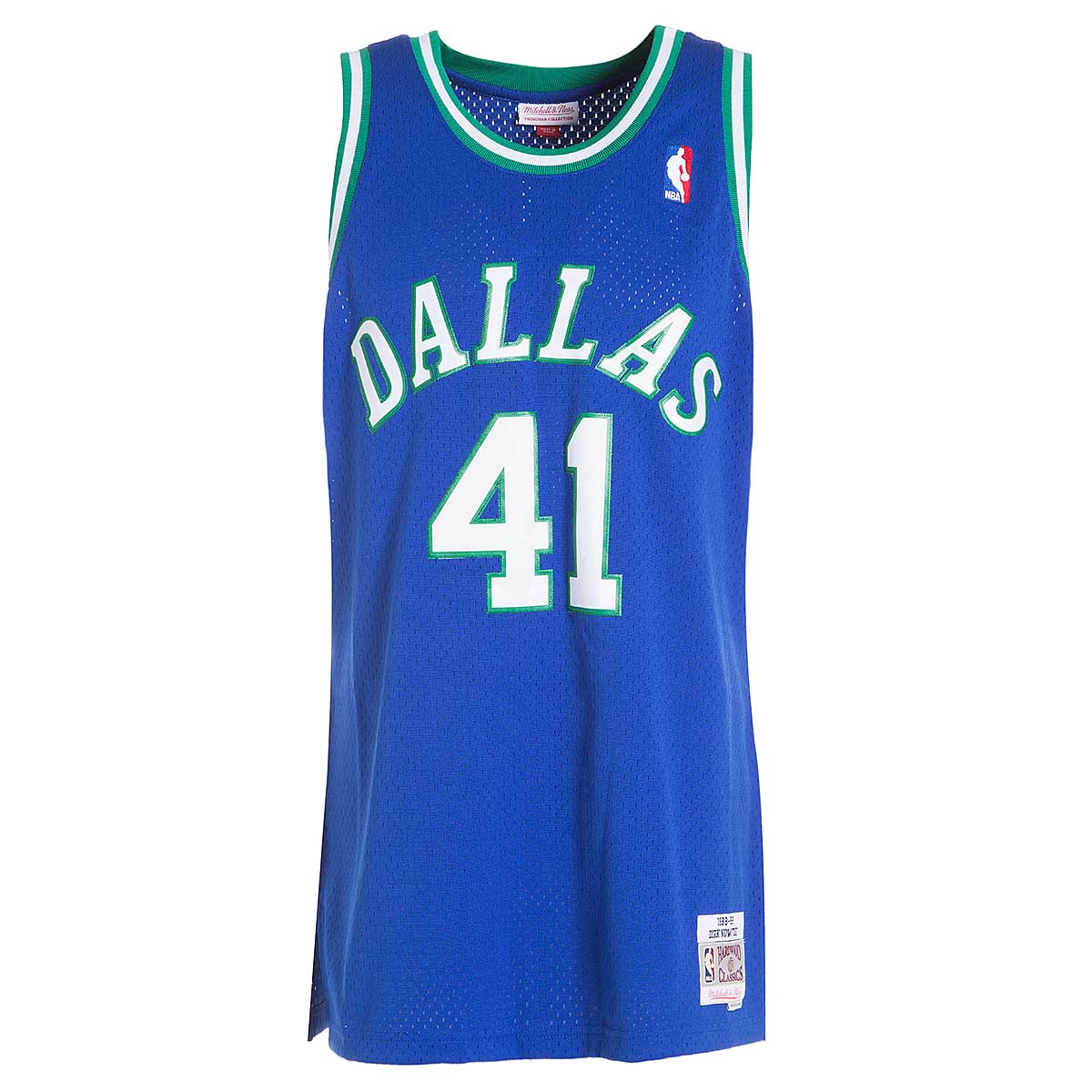 Dirk Nowitzki Dallas Mavericks Mitchell & Ness Hardwood Classics 1998/99  Hyper Hoops Swingman Jersey - Blue
