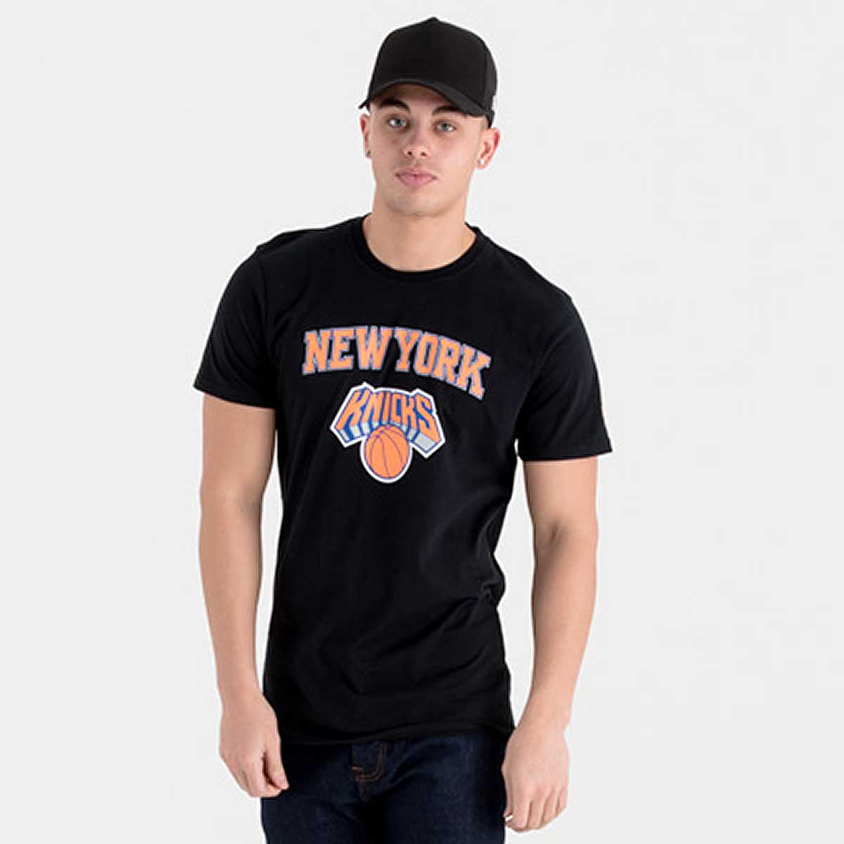 New Era New York Knicks NBA Black T-Shirt