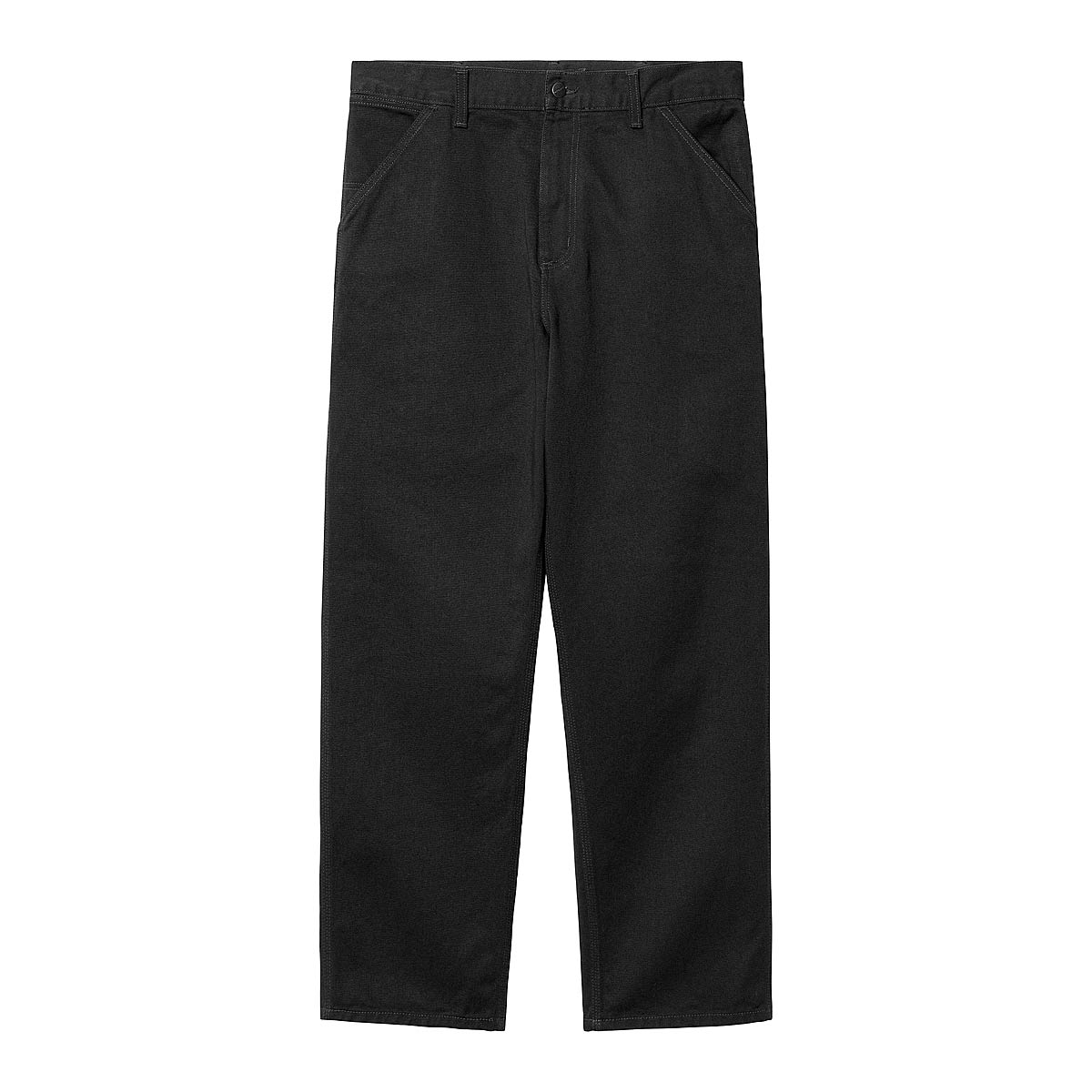 Carhartt Wip Single Knee Pants, Schwarz St One Washed