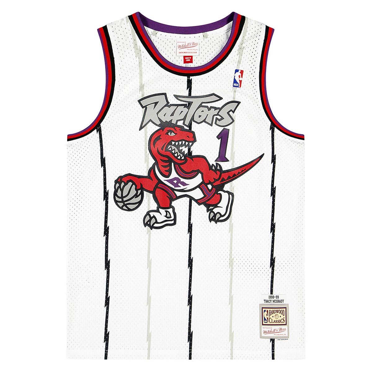 Tracy McGrady Toronto Raptors Mitchell & Ness White Out Swingman Jersey 