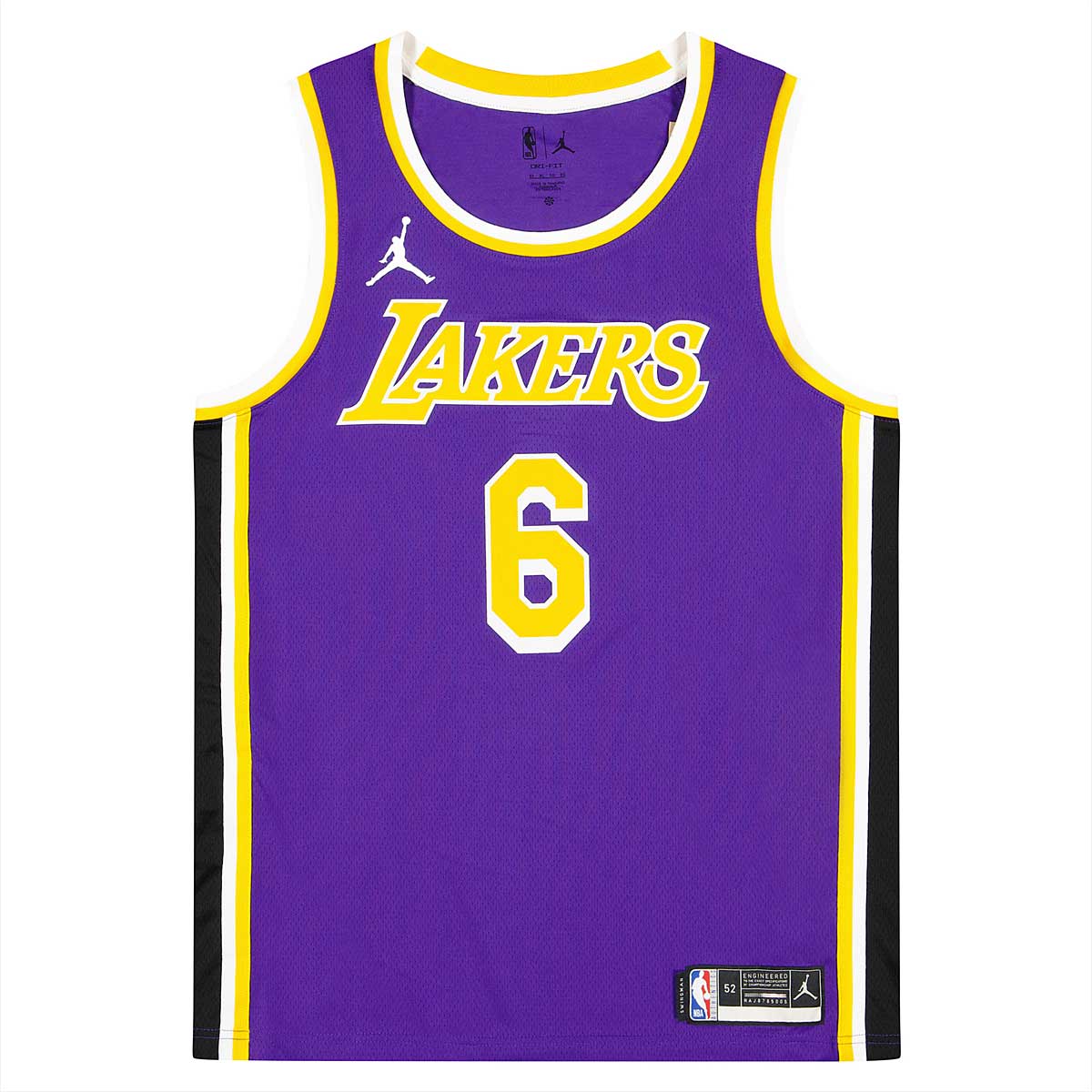 Jordan Boys LeBron James Lakers Statement Swingman Jersey - Purple/Yellow Size M