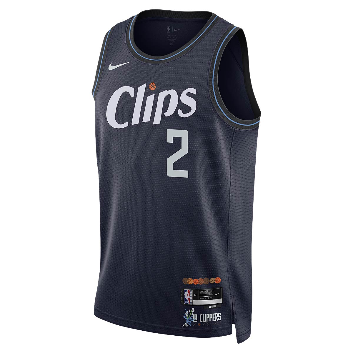 Nike NBA Los Angeles Clippers Dri-fit City Edition Swingman Jersey Kawhi Leonard, College Navy/igloo