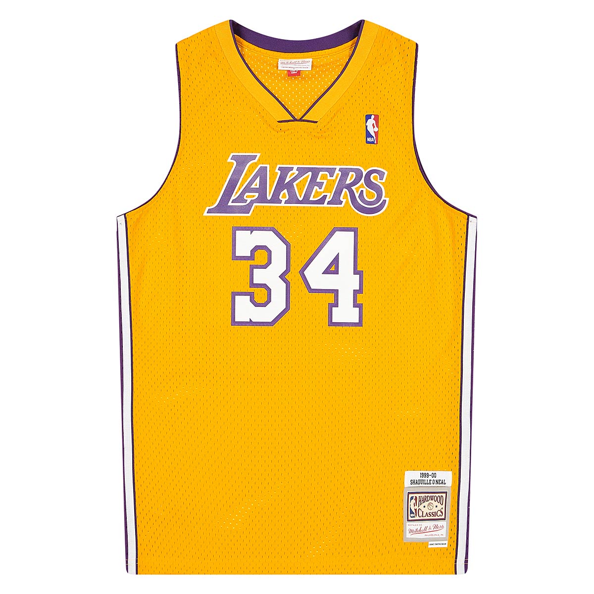 Mitchell & Ness Los Angeles Lakers Shaquille O'Neal '97-'98 #34 Black Gold  Swingman Jersey Black
