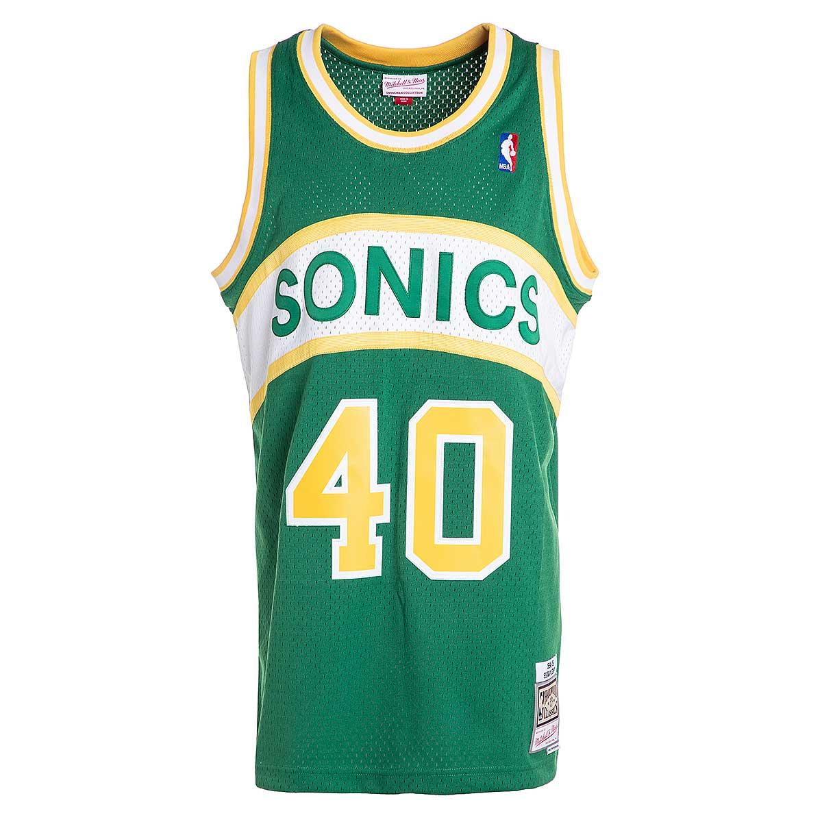 Shawn Kemp Seattle SuperSonics Autographed Fanatics Authentic Green  Mitchell & Ness 1994-1995 Swingman Jersey with 3x All NBA Inscription