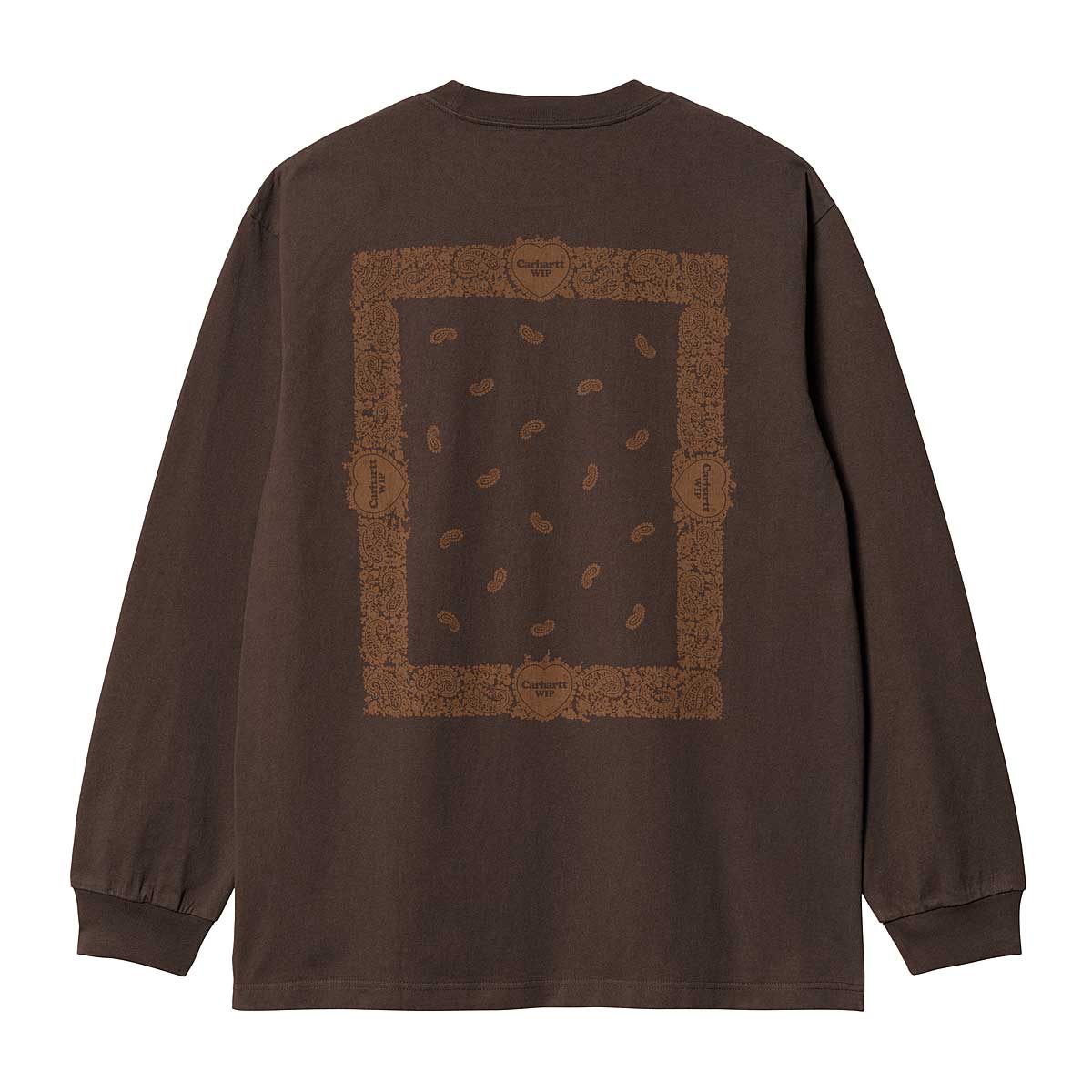 Carhartt Wip L/s Paisley T-shirt, Buckeye / Deep H Brown