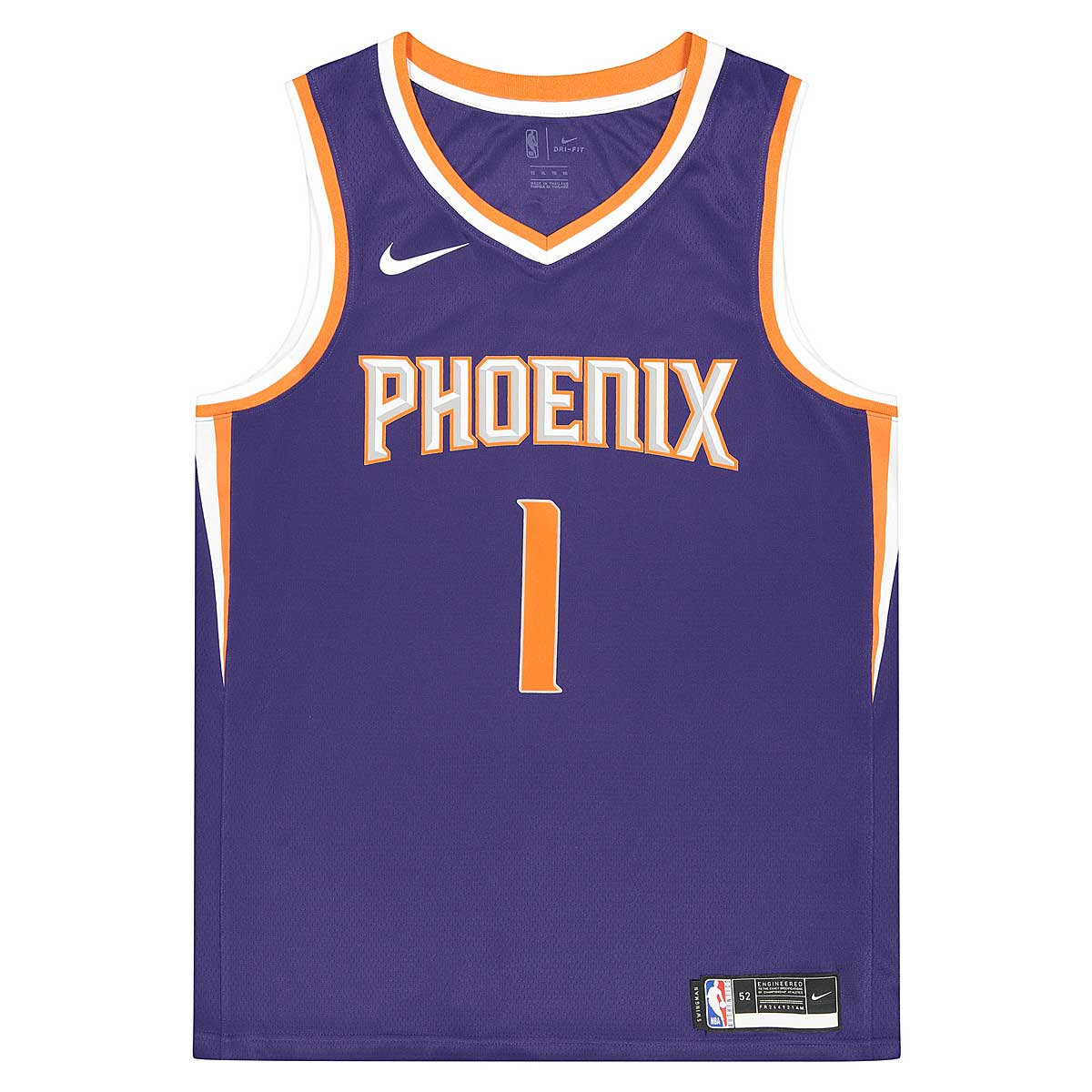 Phoenix Suns Devin Booker #1 2020 Nba New Arrival White Jersey