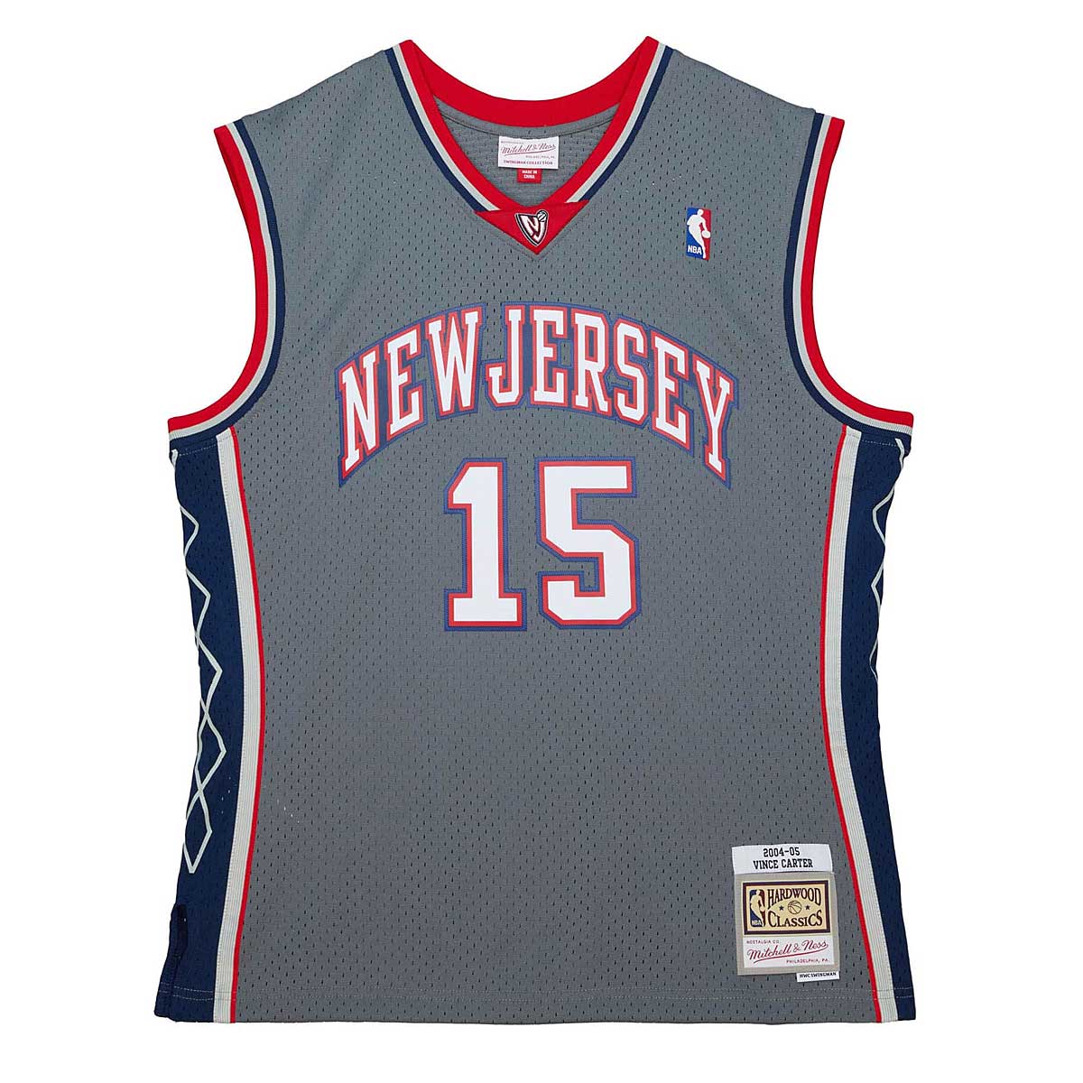 Mitchell And Ness NBA New Jersey Nets 2004 Alternate Swingman Jersey Vince Carter, Grey