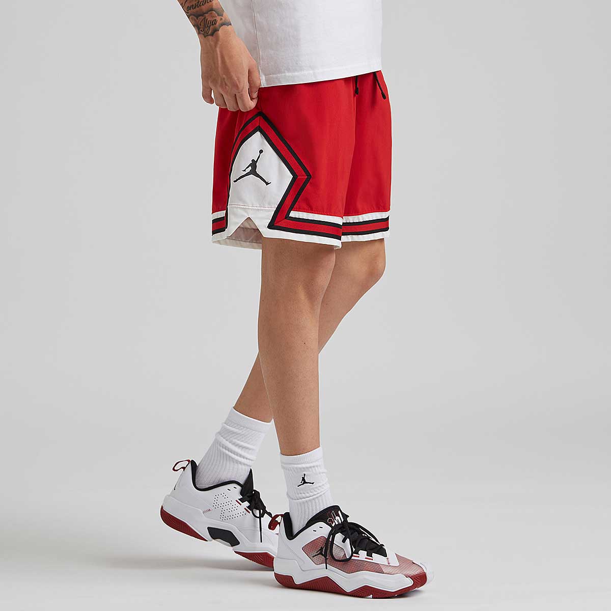 Chicago Bulls Men's Jus Don Red or Pinstripe Basketball Shorts