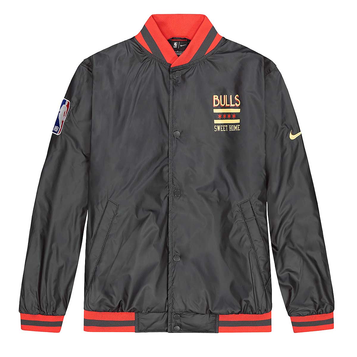 Nike Chicago Bulls City Edition Courtside NBA Jacket Grey -  ANTHRACITE/ANTHRACITE