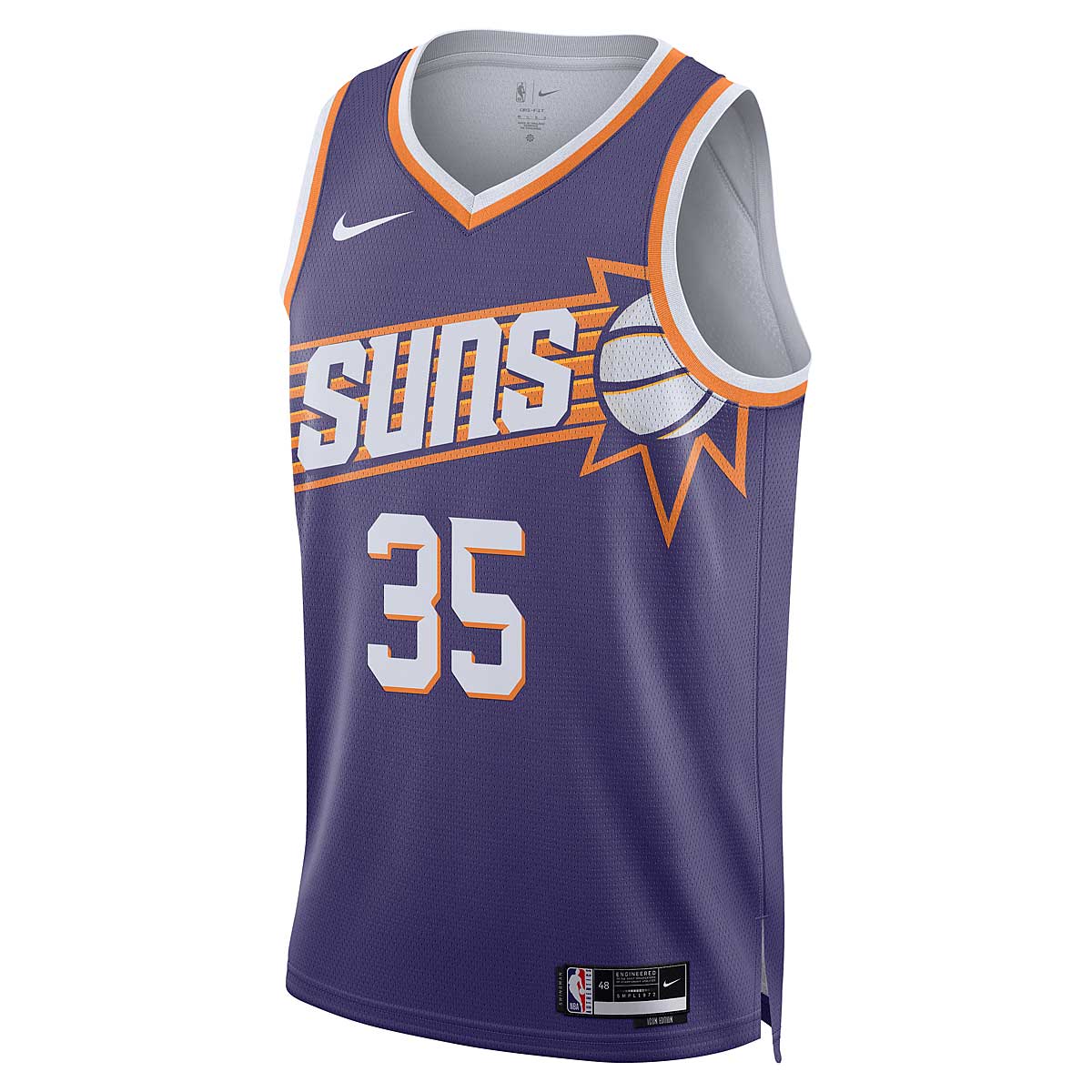 Men's Nike Kevin Durant Purple Phoenix Suns Swingman Badge Jersey - Icon  Edition