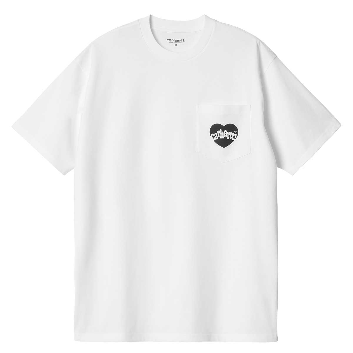 Carhartt Wip S/s Amour Pocket T-shirt, Weiß/schwarz