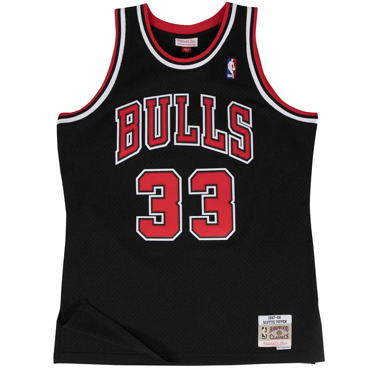 Mitchell And Ness NBA Chicago Bulls 1997-98 Scottie Pippen Swingman Jersey, Schwarz