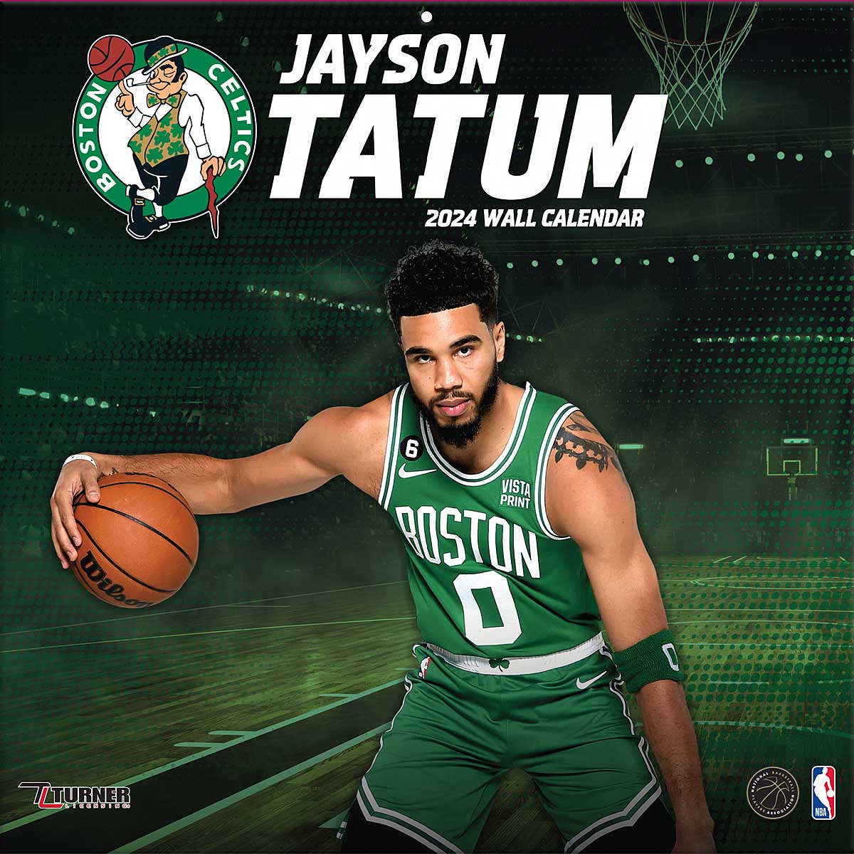 Buy NBA BOSTON CELTICS JAYSON TATUM 30 x 30CM WALL CALENDAR 2024 GBP